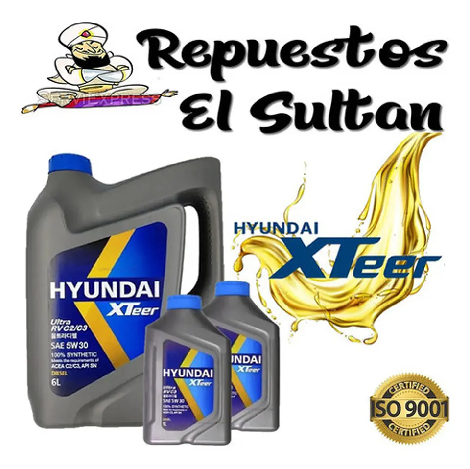 Aceite Original Hyundai 5w30 Sintético 8l Dpf Y Bencinero 1