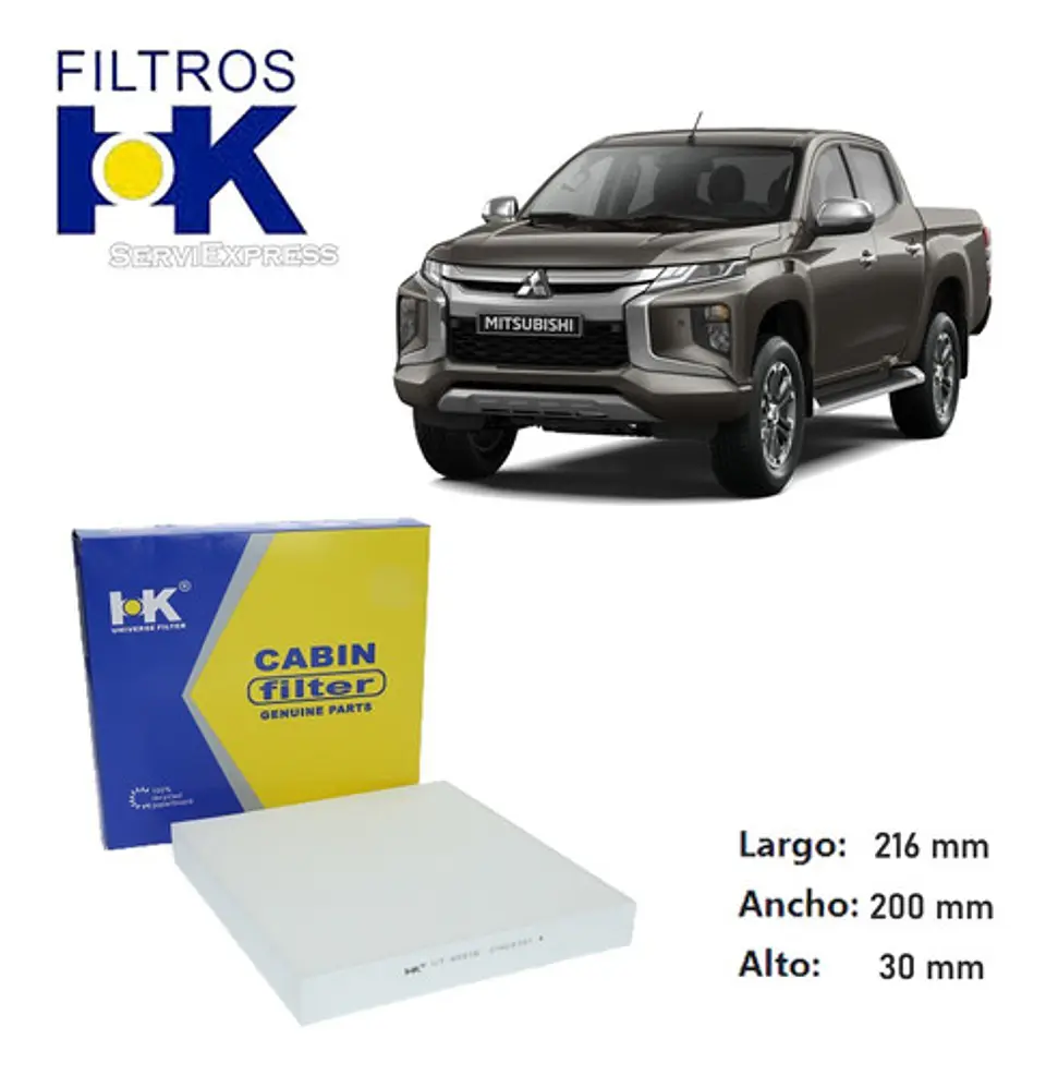 Filtro Polen Mitsubishi L200 2.4 Del 2016 Al 2020 1