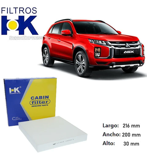 Filtro Polen Mitsubishi Asx Del 2010 Al 2020