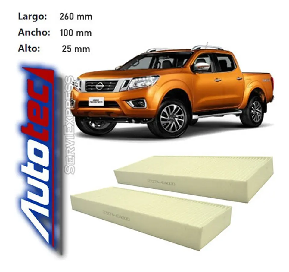Filtro Polen Nissan Np300 Del 2016 Al 2019 De (2 Piezas) 2