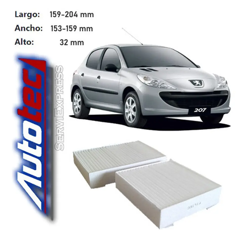 Filtro De Polen Peugeot 207 Del 2007 Al 2014 1