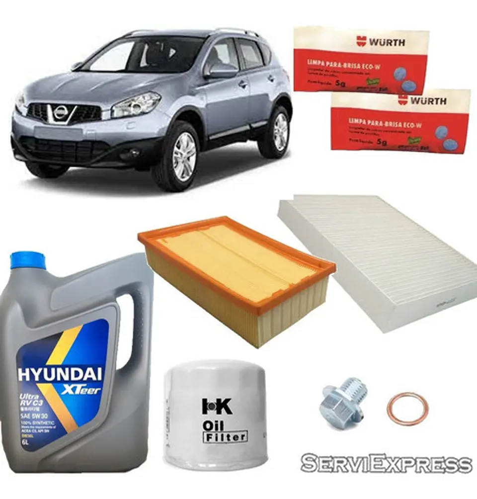 Kit Mantencion Con Aceite Full Sintetico Nissan Qashqai 1.6 1