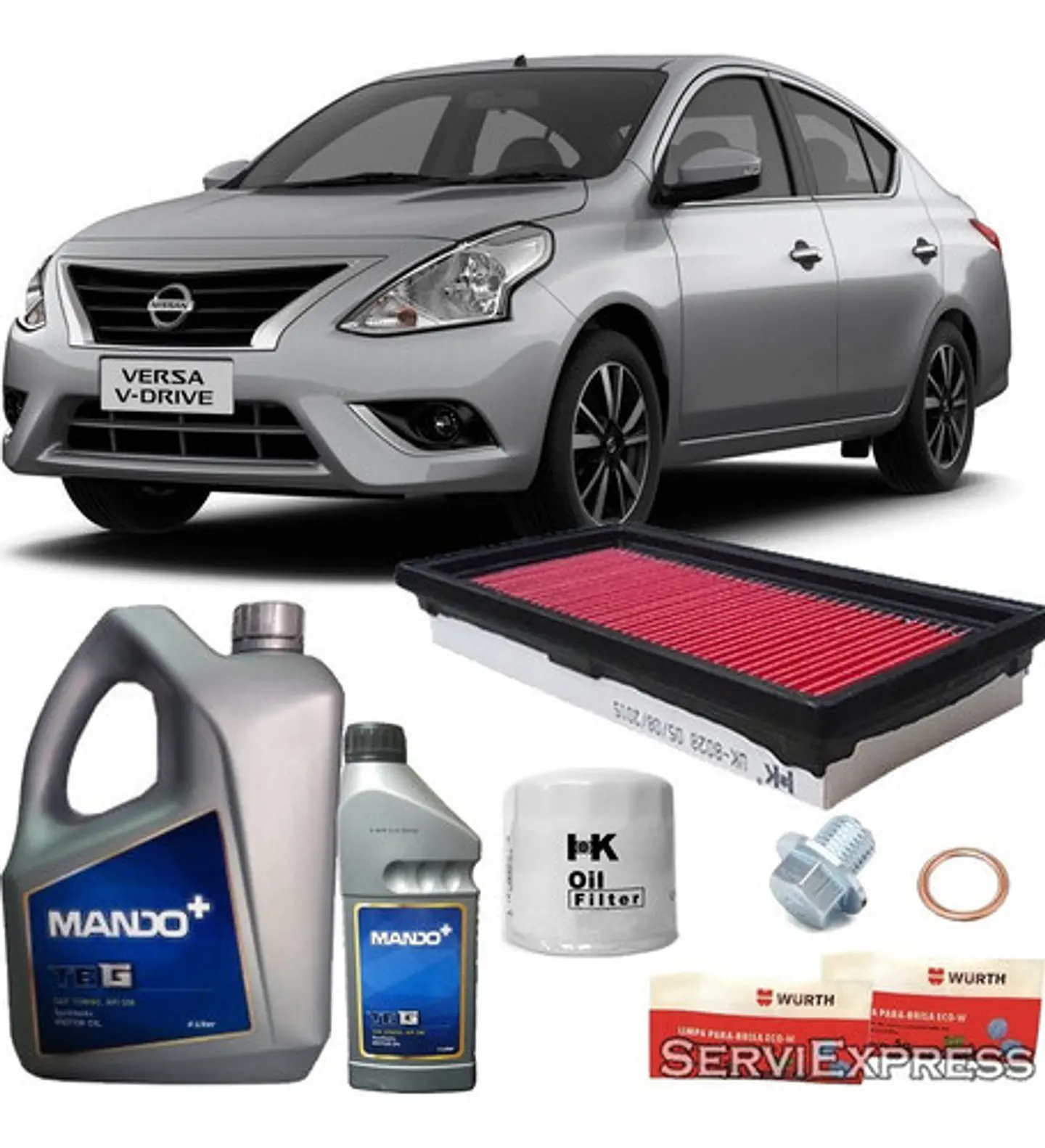 Filtro De Aire, Tapon, Aceite Sintetico Para Nissan Versa  1