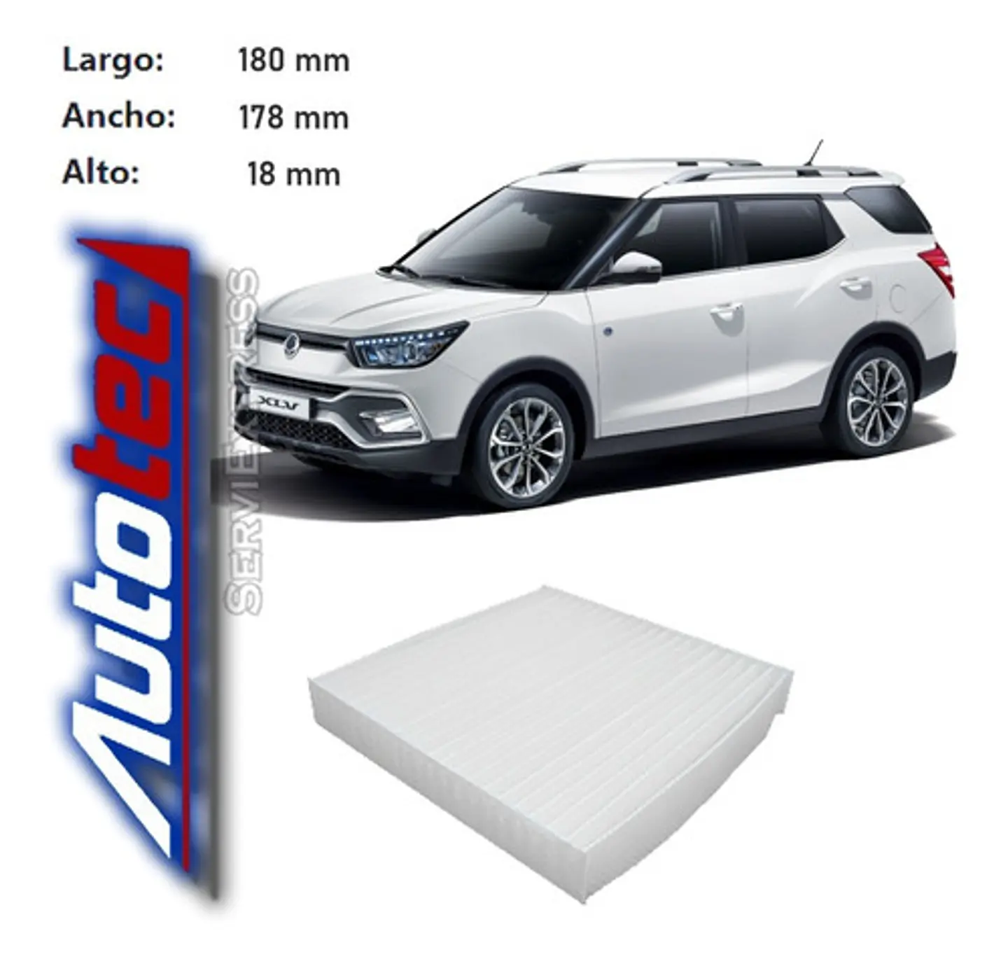 Filtro De Polen Ssangyong Xlv 1.6 Del 2016 Al 2021 2