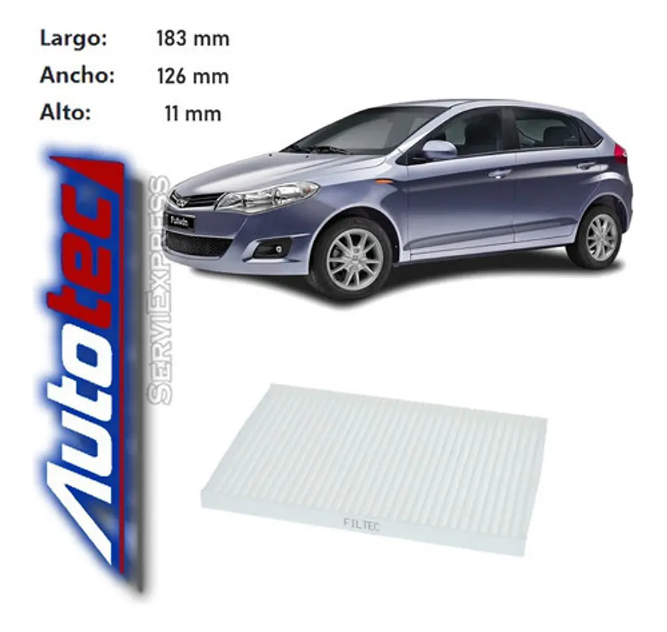 Filtro Polen Chery Fulwin 1.5 Gasolina 2011-2018 2
