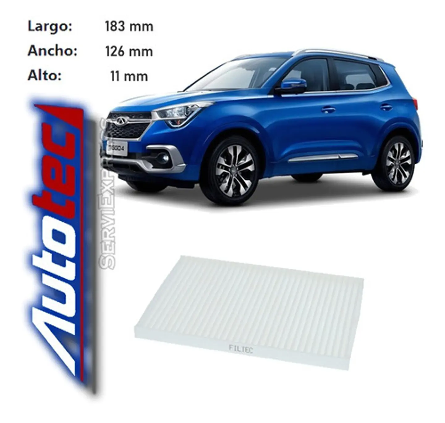 Filtro Polen Chery Tiggo 4 Motor 1.5 Del 2007 Al 2021 2