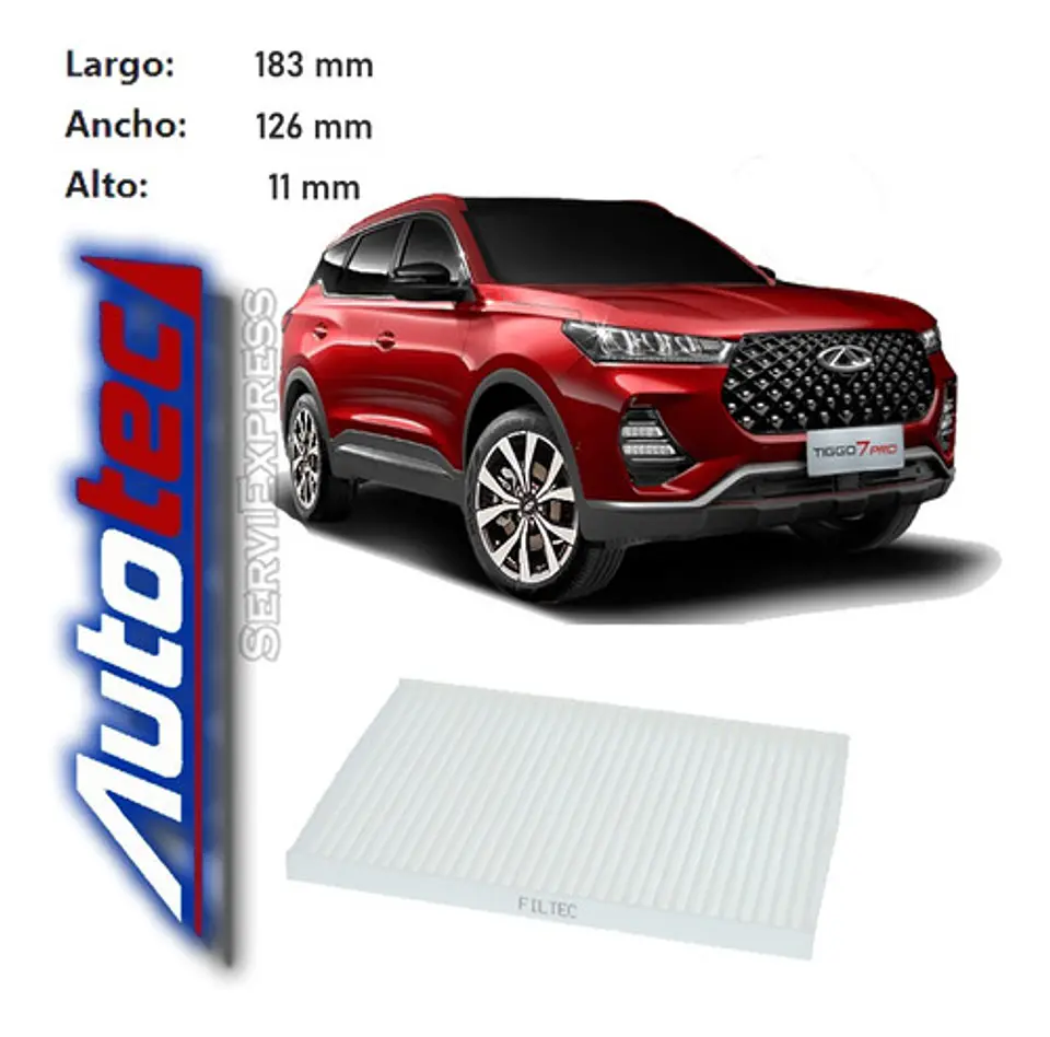 Filtro Polen Chery Tiggo 7 Motor 1.5 Del 2018 Al 2021 2