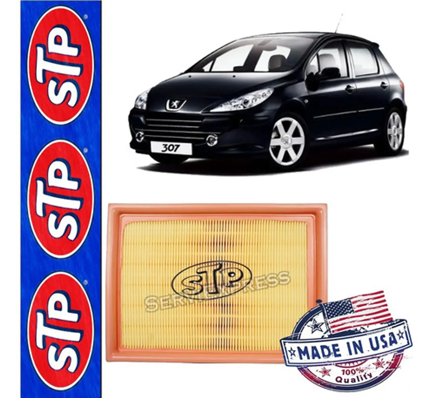 Filtro De Aire Peugeot 307 2.0 Del 2002-2010 1