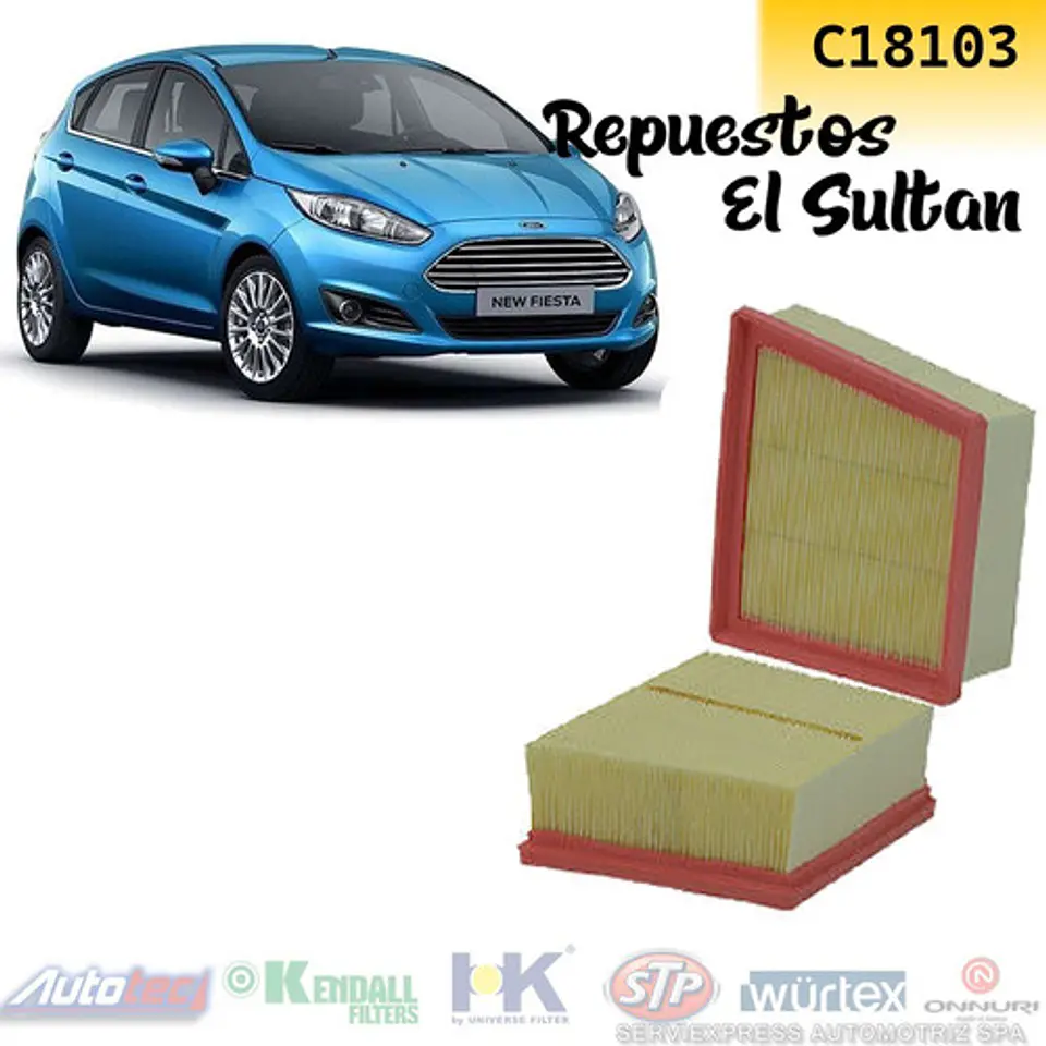 Filtro De Aire Ford Fiesta Del 2011 Al 2018 1