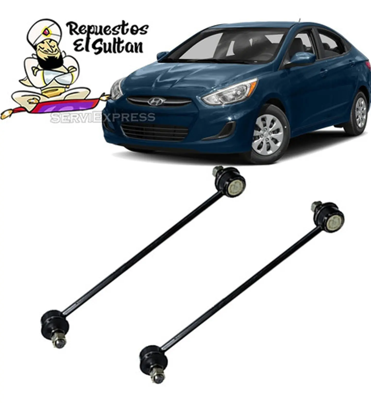 Bieletas Delanteras Hyundai Accent 2011 Al 2019 (el Par) 1