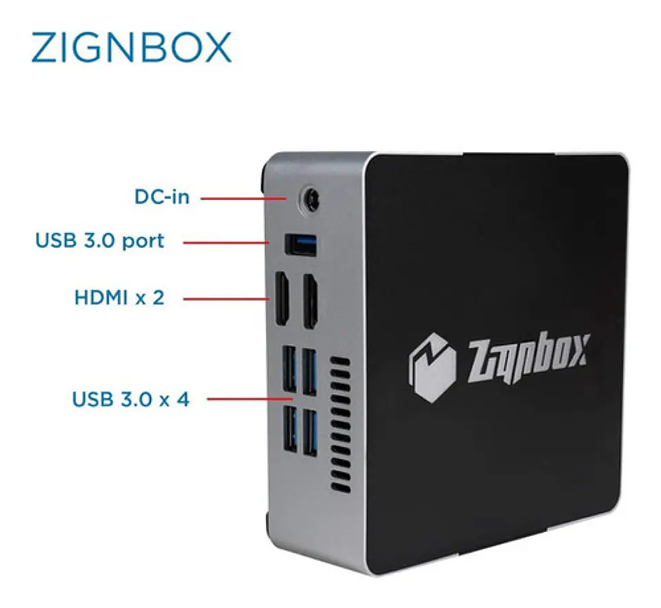 Mini Pc Celeron , 2 Hdmi, 4gb Ram, 64gb Emmc, Windows 10 Pro 2