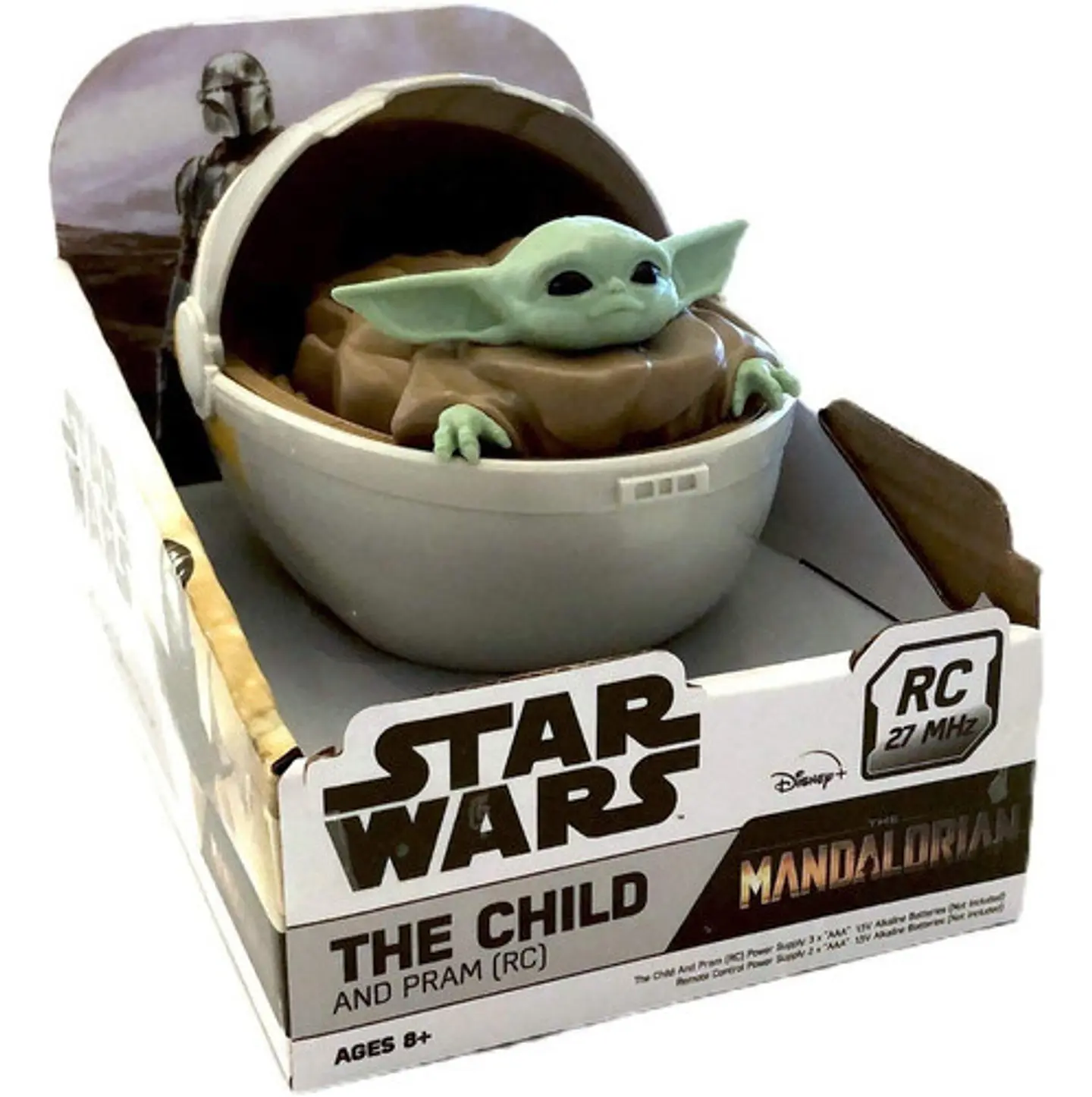 Baby Yoda The Child Star Wars Carro Radio Control Para Niños 1