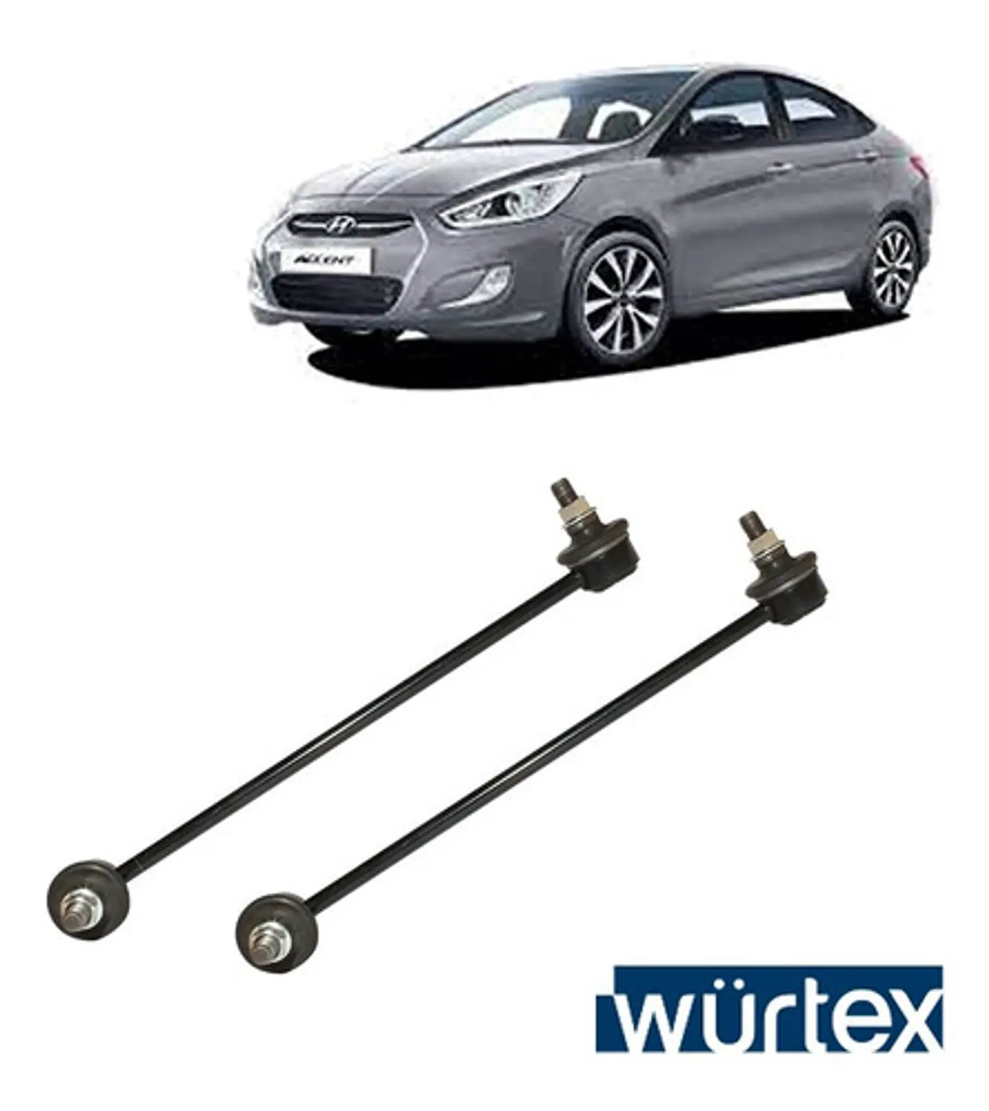 Par Bieleta Barra Estabilizado Accent Rb 1.4 1.6cc 2011-2020 1
