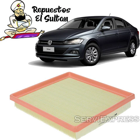 Filtro De Aire Volkswagen Virtus 1.6 2018 Al 2022