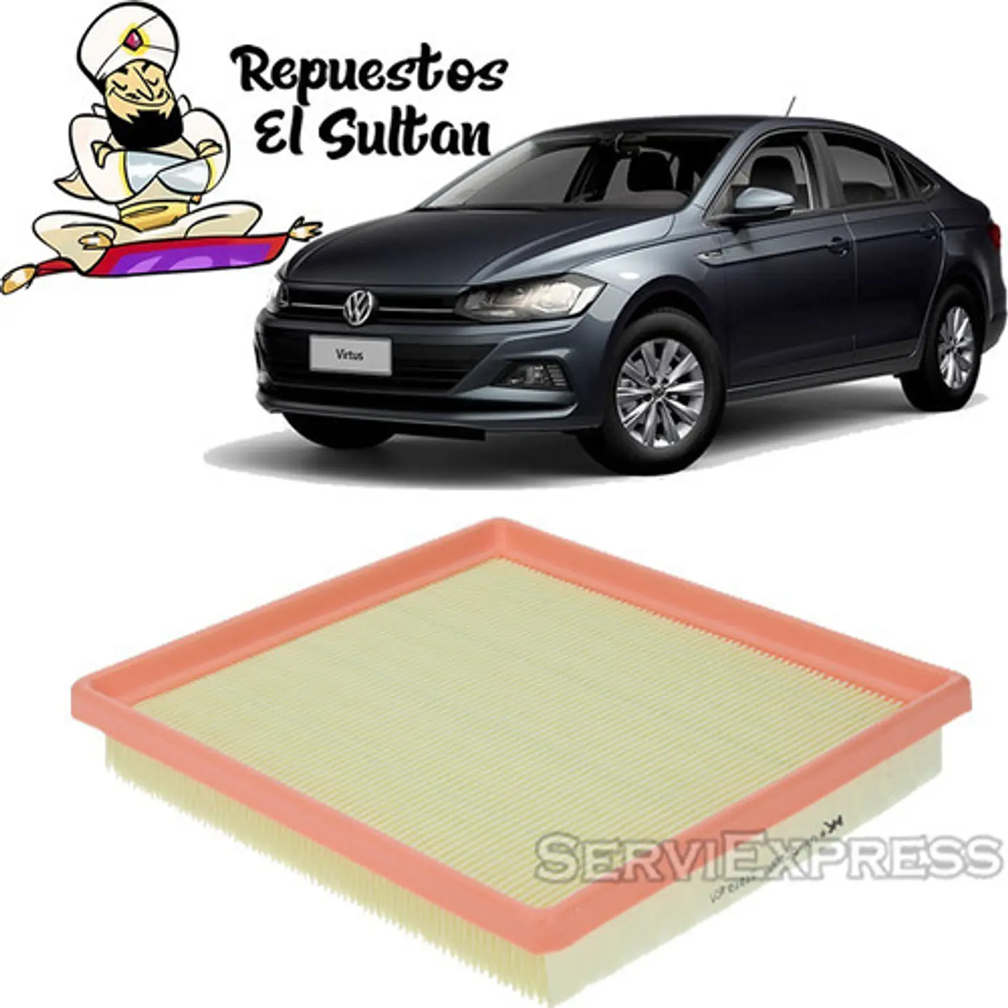 Filtro De Aire Volkswagen Virtus 1.6 2018 Al 2022 1