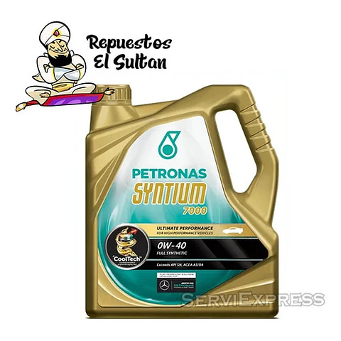 Aceite Petronas Syntium 7000 0w40 4lt