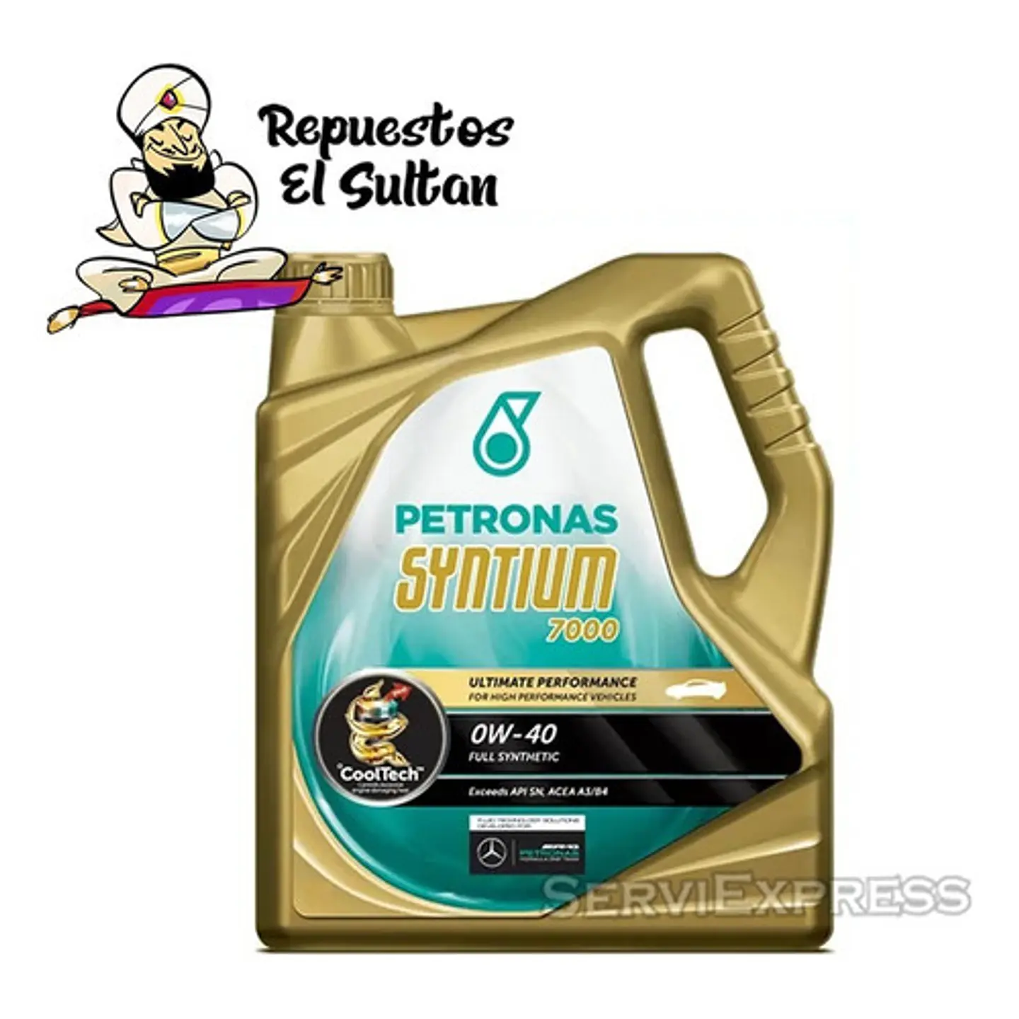 Aceite Petronas Syntium 7000 0w40 4lt 1