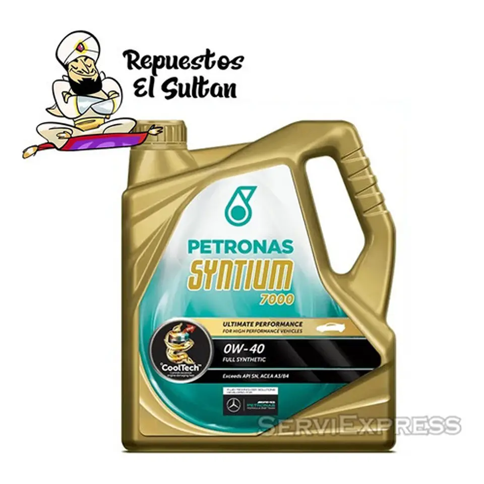 Aceite Petronas Syntium 7000 0w40 4lt 1