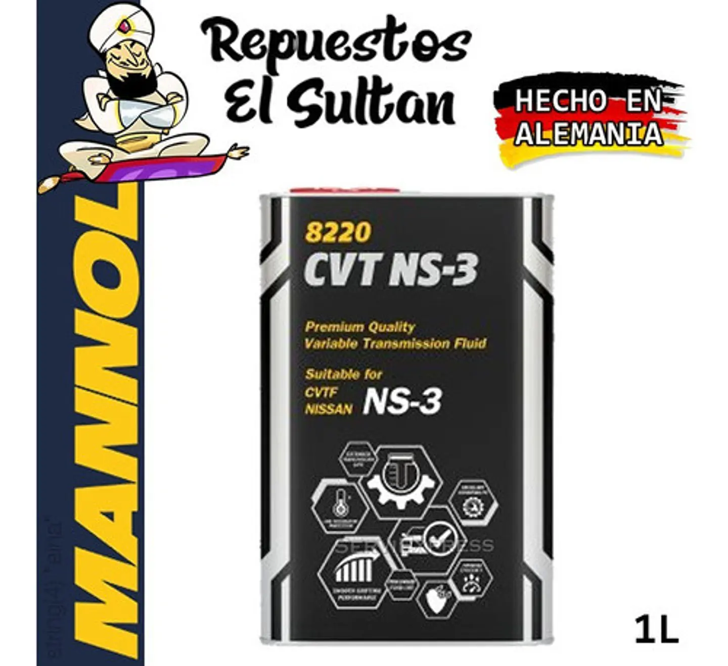 Aceite Para Cajas Cvt Ns-3 Ns3 Mannol Aleman 1