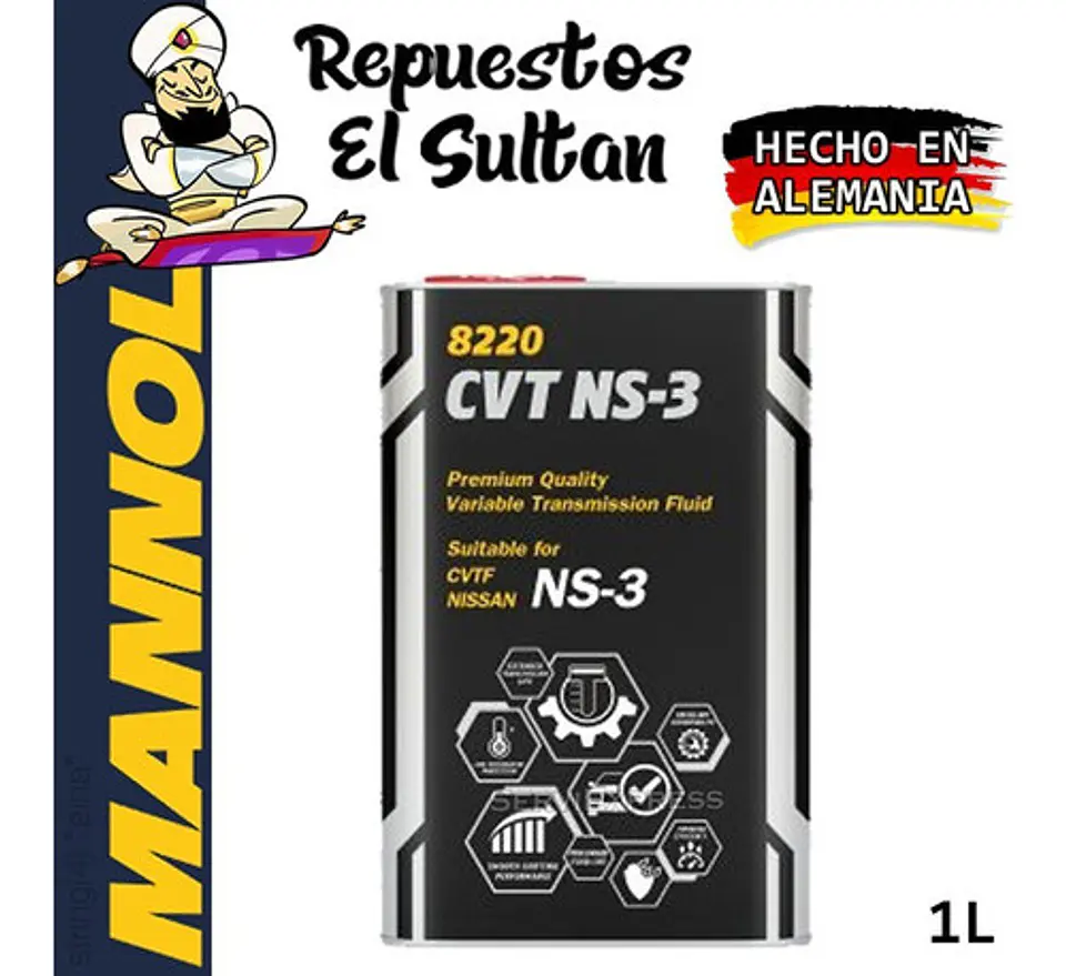 Aceite Para Cajas Cvt Ns-3 Ns3 Mannol Aleman 1