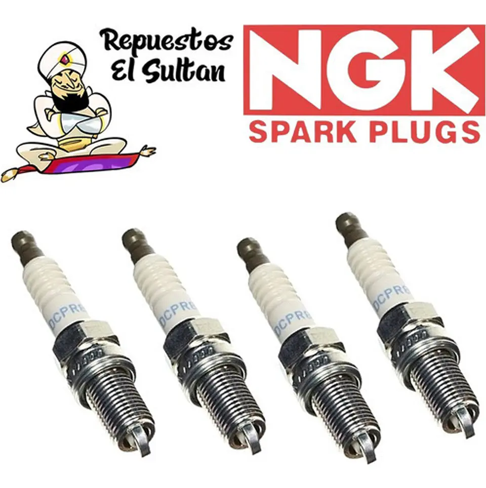 Bujías Ngk Chevrolet Spark Gt 1.2 2010 2016 Kit De 4 1
