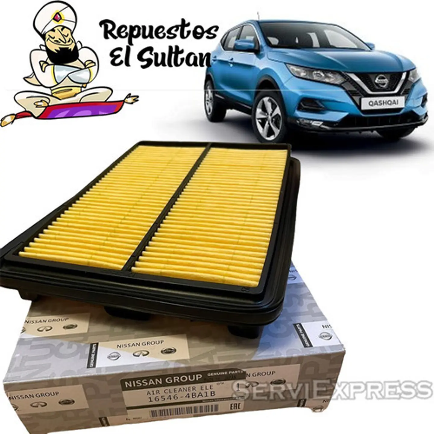 Filtro Aire Nissan Qashqai 2014-2022 J11 Original  1