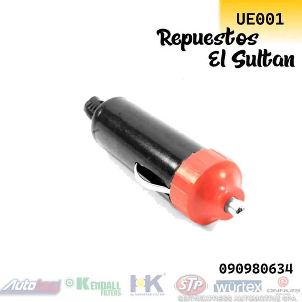 Adaptador Macho Para Cigarrera Vehículo 12v 1
