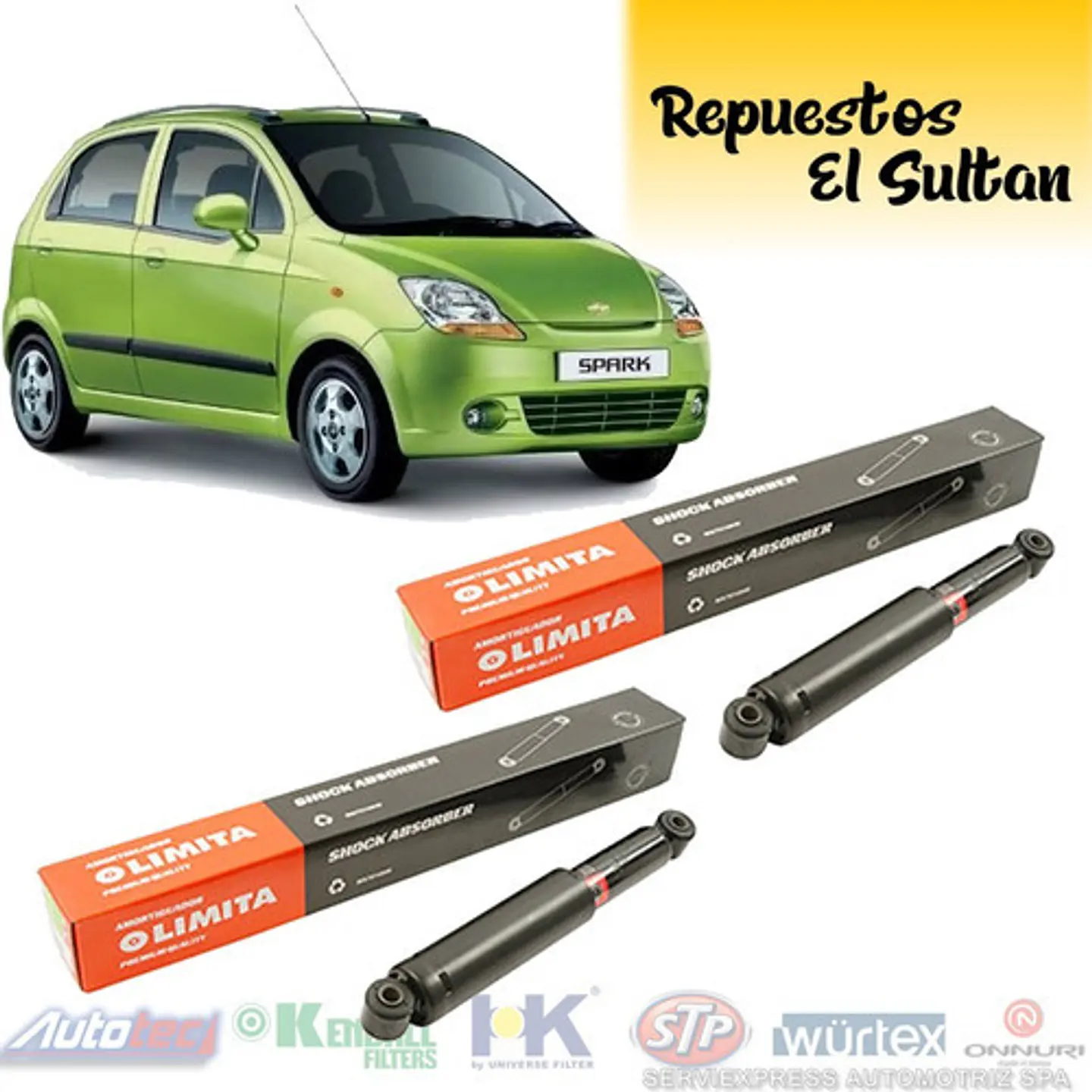 Kit Amortiguadores Traseros Chevrolet Spark Lt 2006-2016 1