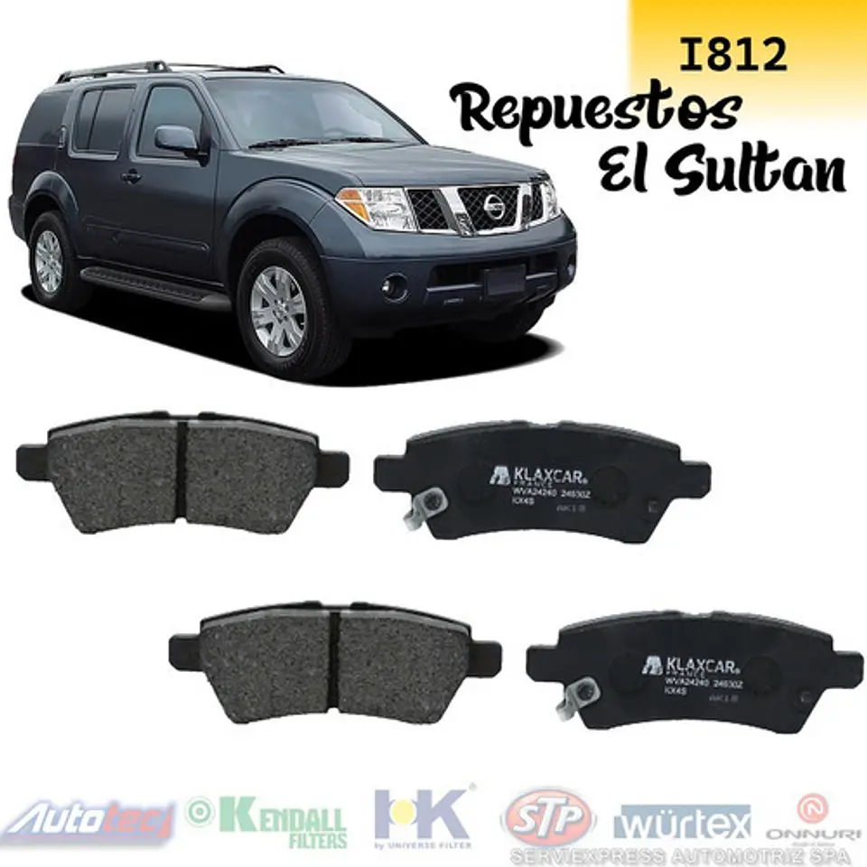 Pastillas De Freno Traseras Nissan Pathfinder R51 2005-2012 1