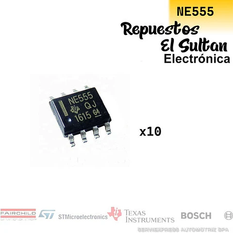 Ne555 Pack 10pcs Temporizador Ic Módulo Sop-8 Arduino Smd