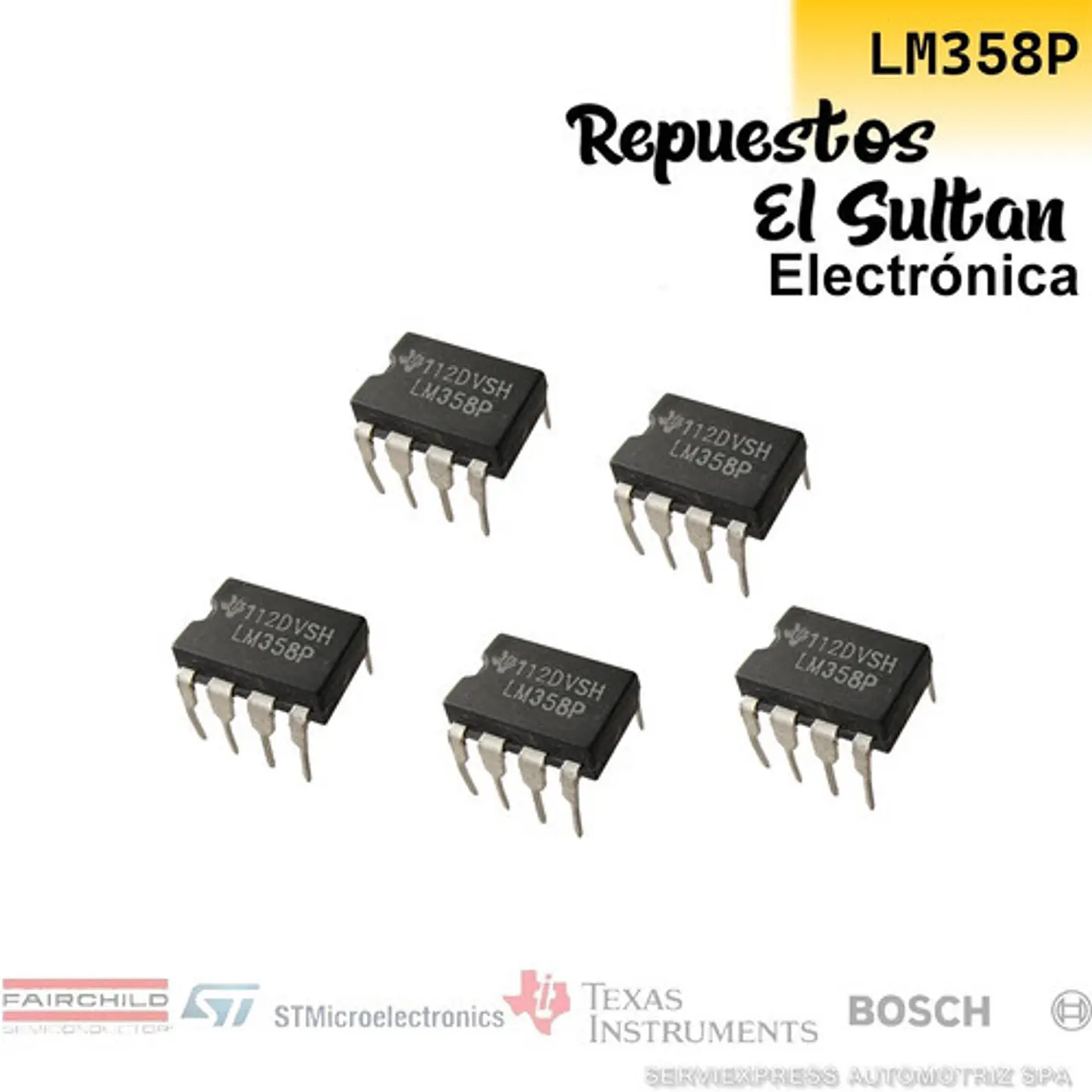 Pack 5pcs Ic Amp Op Amplificador Operacional Lm358  1