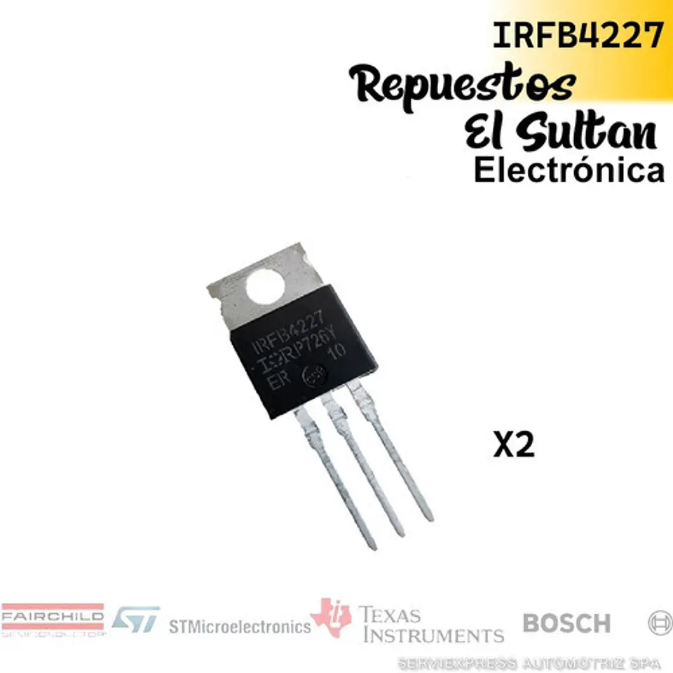 Fb4227 Irfb4227 Transistor Mosfet Canal N 200v 65a (pack 2) 1