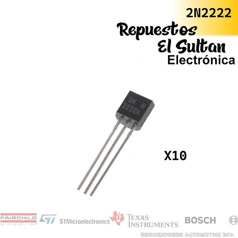 Pack 10 X Transistores 2n2222