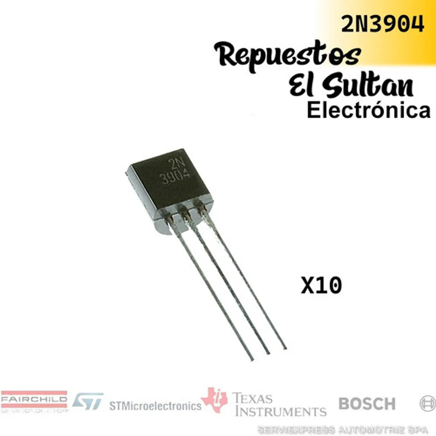 Transistor 2n3904 Npn To-92 Pack (10) Unid 1