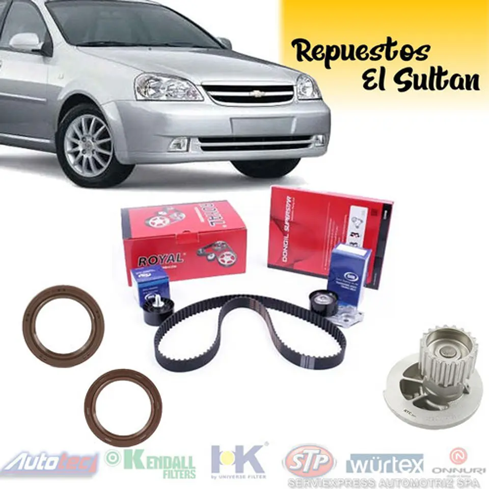 Kit Distribucion Aveo 1.4 Optra 1.6 Bomba Agua Y Retenes 1