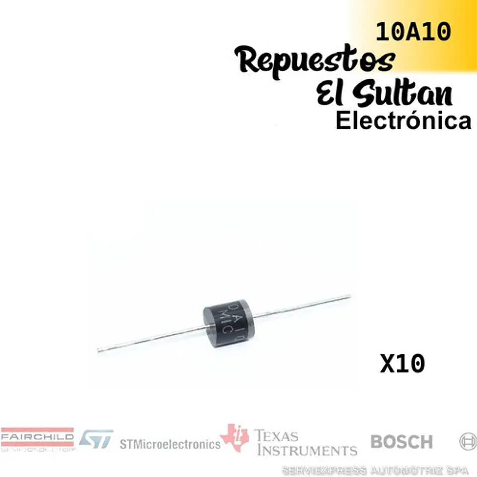  Diodos Rectificadores Pack (10) 1000v, 10a10 1