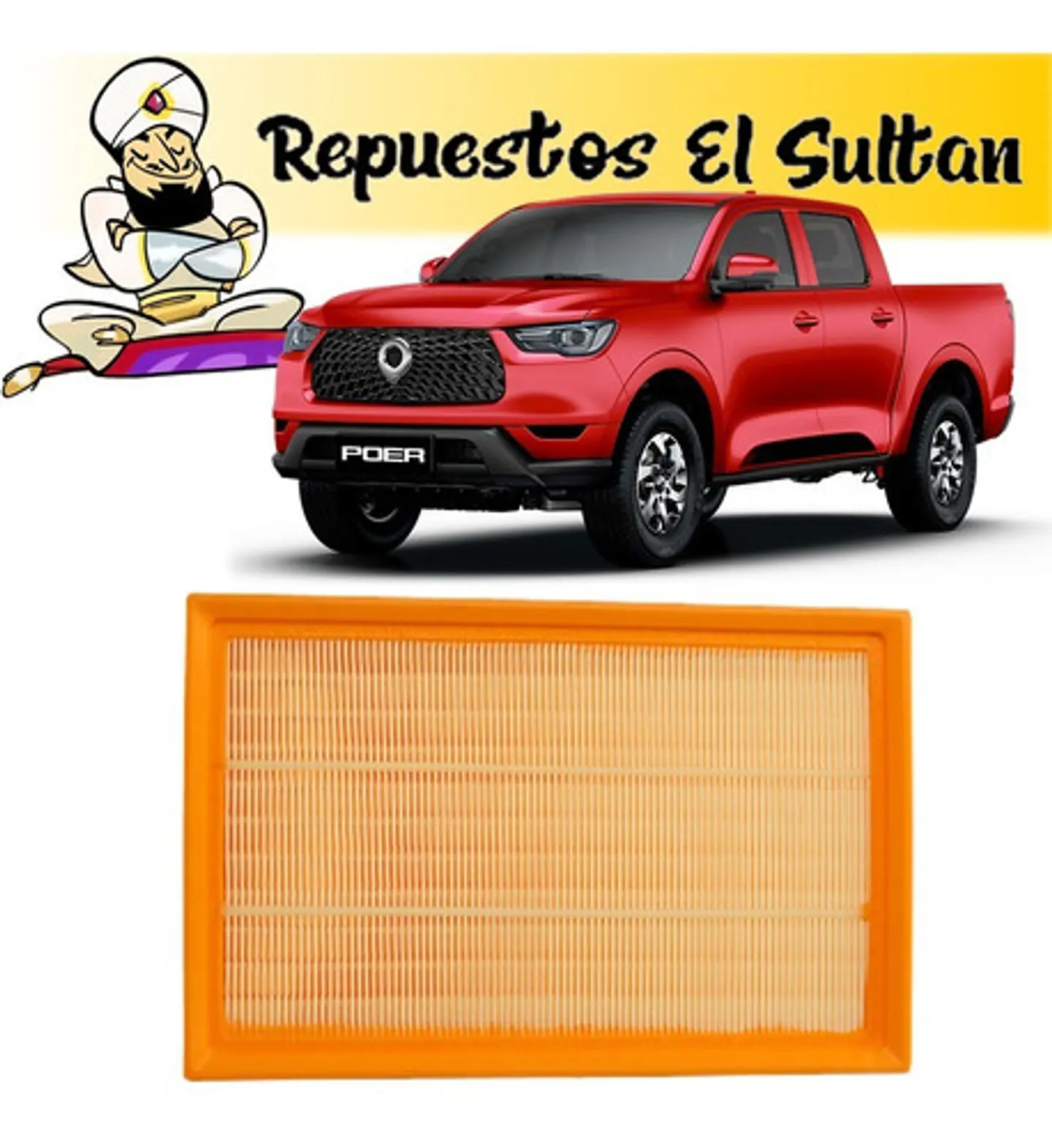 Filtro De Aire Motor Great Wall Poer 2.0 Diesel 1