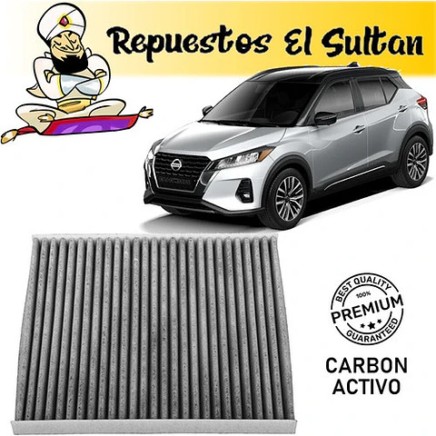 Filtro De Polen Nissan Kicks 1.6 2017-2022 Carbon Activo