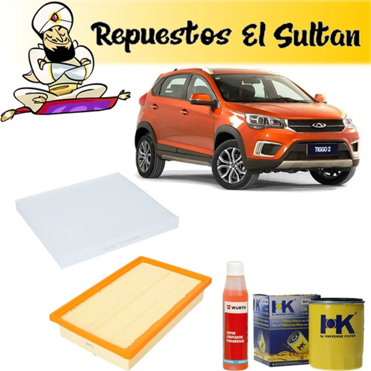 Kit De Mantencion Filtros Chery Tiggo 2 1.5 2017-2022 1