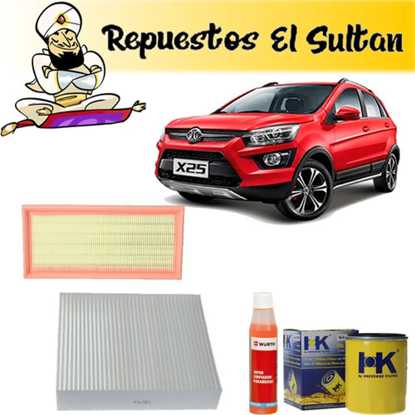 Kit De Mantencion Filtros Baic X25 2016 - 2022 1
