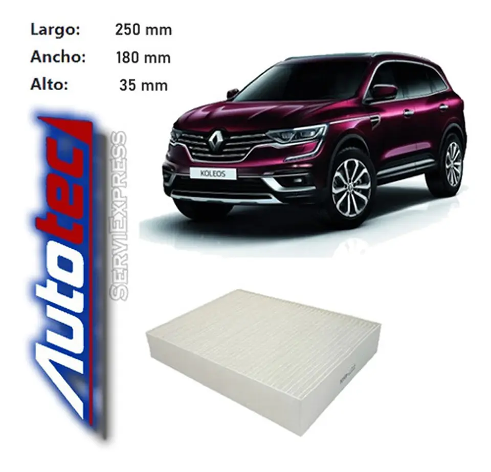 Filtro De Polen Renault Koleos  2015 Al 2021 2