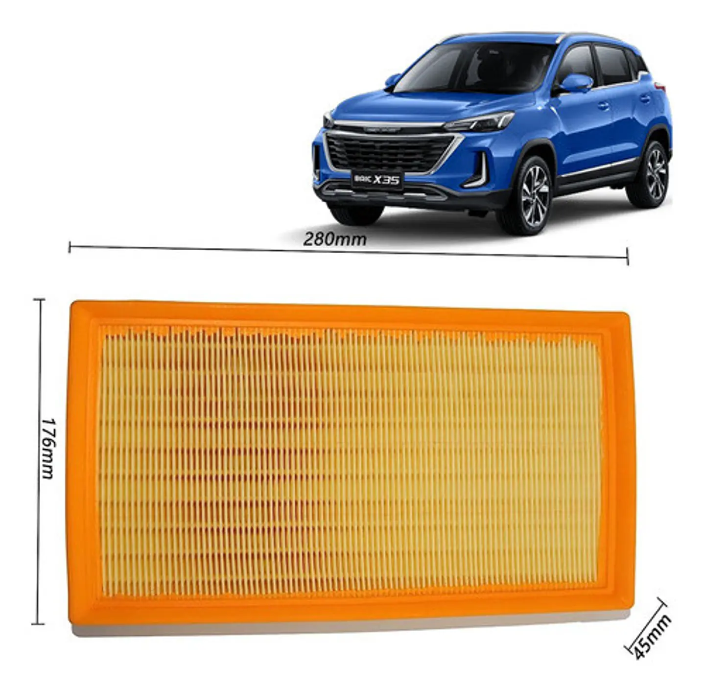 Filtro De Aire Para Baic  X35 1.5 2017-2023  1