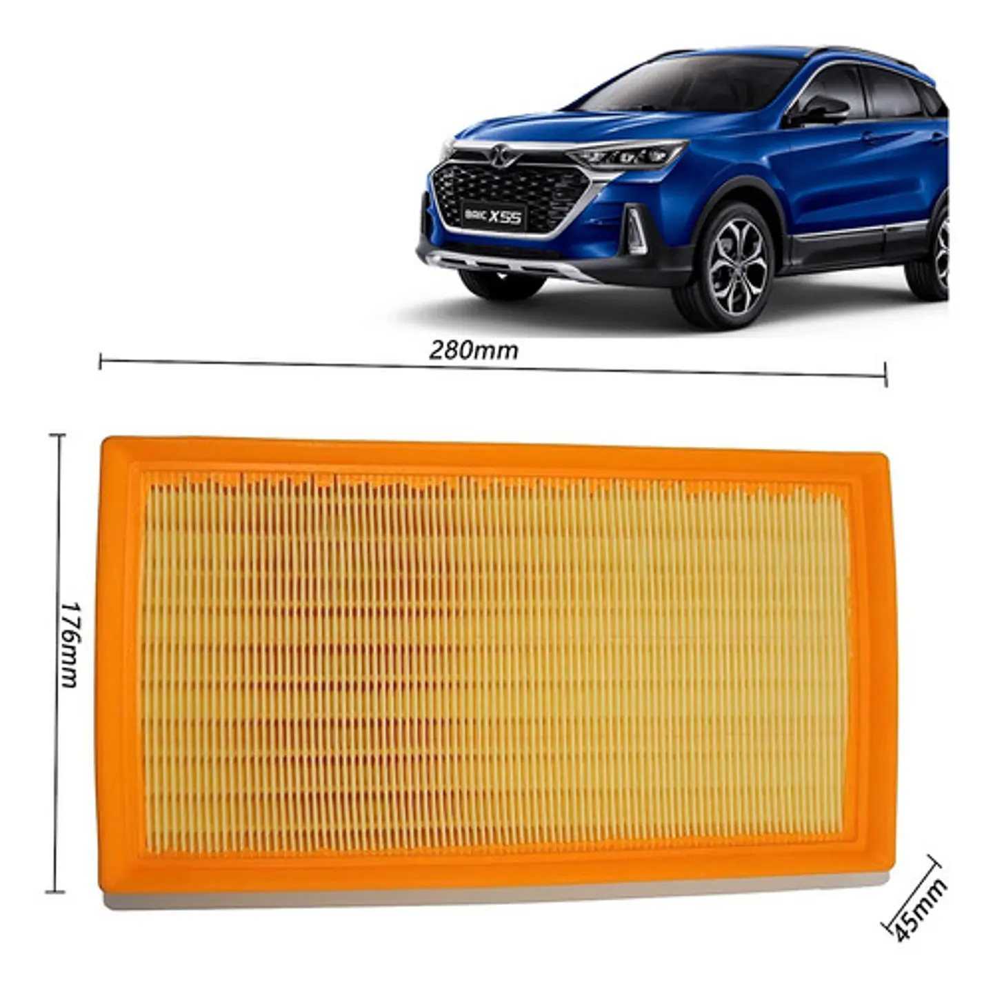 Filtro De Aire Para Baic  X55 1.5 2017-2023  1