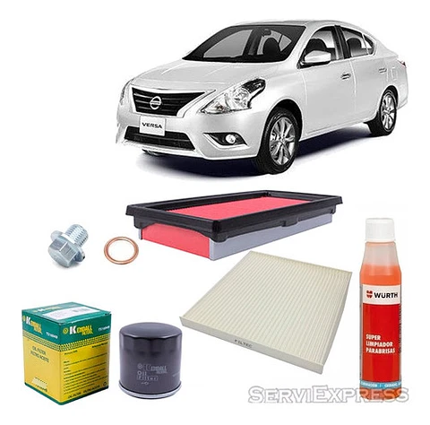 Kit De Mantencion Filtros, Tapon,etc. Nissan Versa 2013-2020