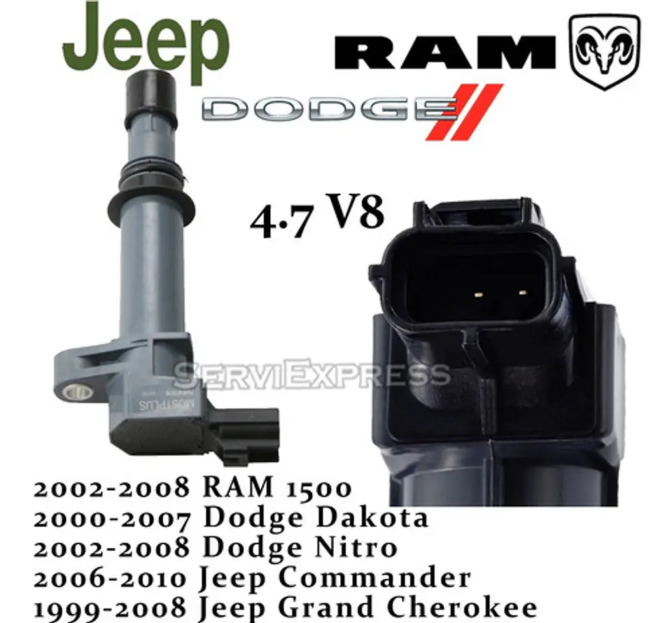 Bobina Durango Grand Cherokee Commander Ram 4.7 V8 2002-2008 1