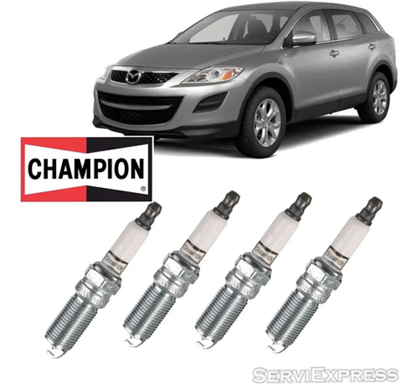 Juego De Bujias Mazda Cx7 2.5 2010/2013 Doble Platino 1