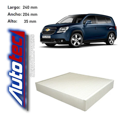 Filtro De Polen Chevrolet Orlando Del 2011 Al 2017 