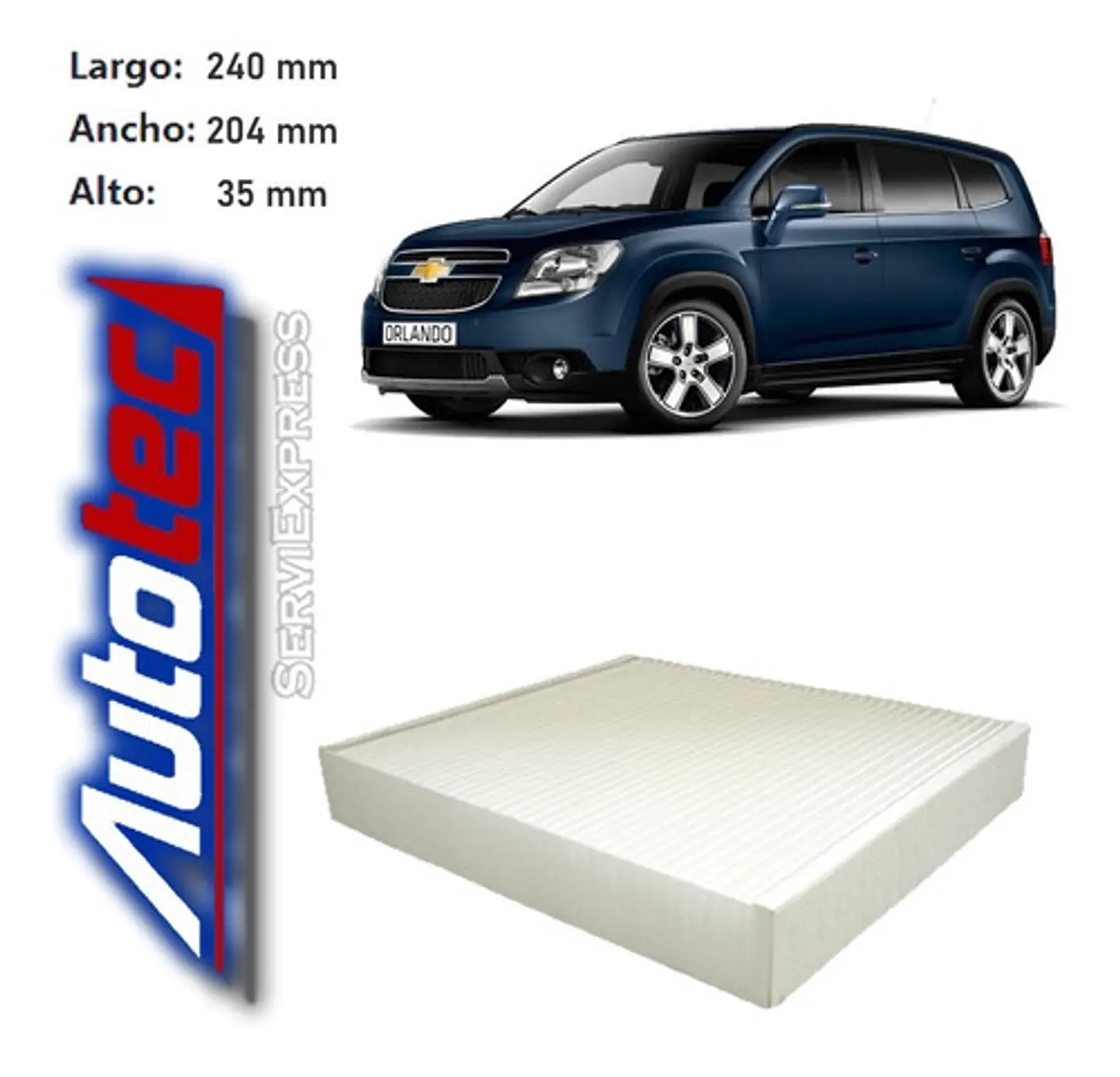 Filtro De Polen Chevrolet Orlando Del 2011 Al 2017  1