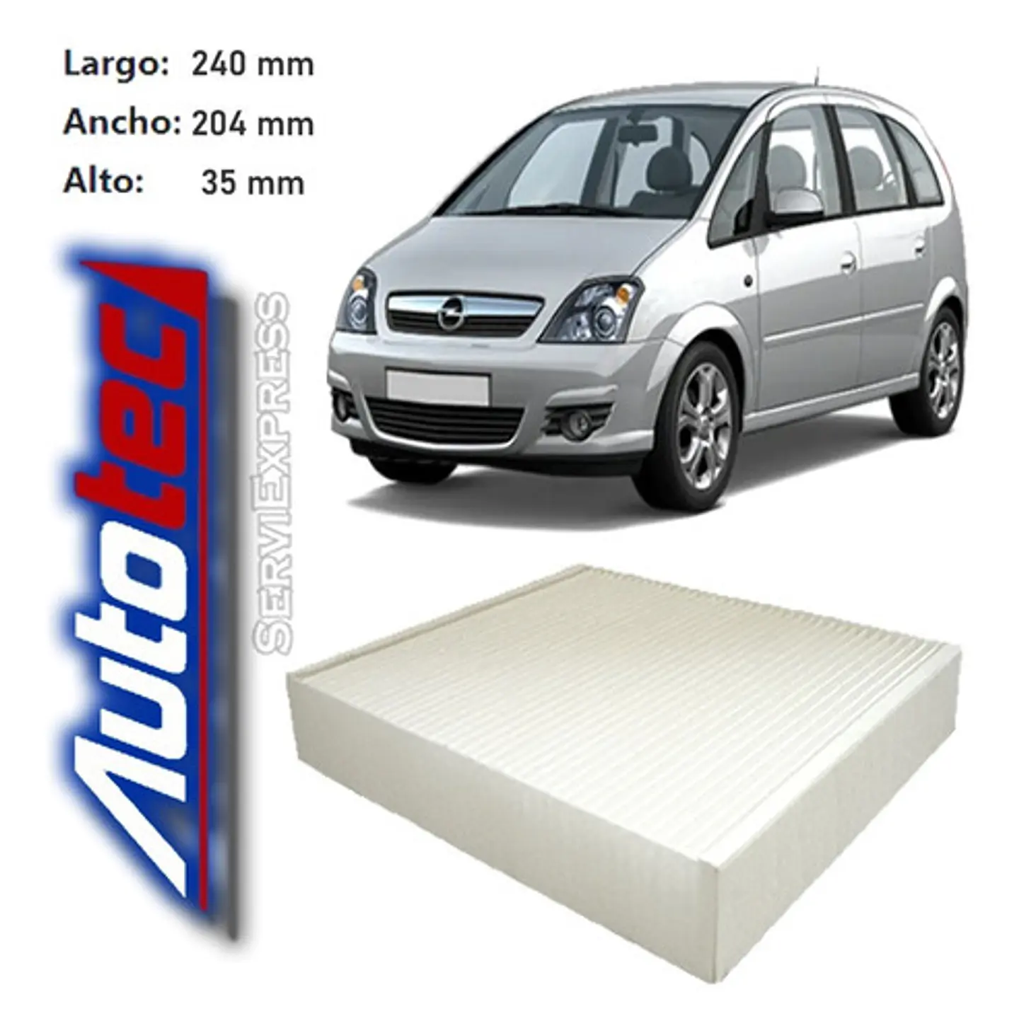 Filtro De Polen Opel Meriva 2012-2017 1