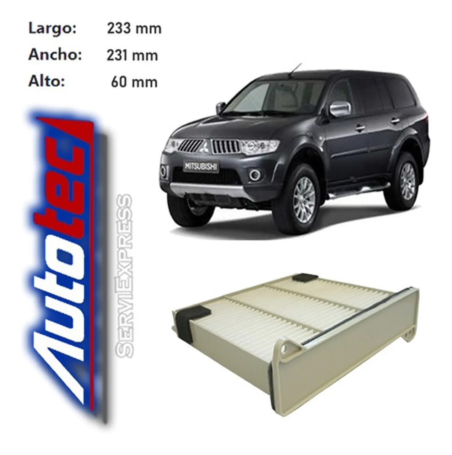 Filtro Polen Mitsubishi Montero Sport G2 Del 2002 Al 2016 1